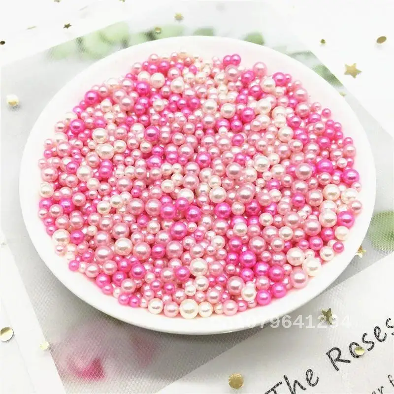 

Crafts Mix 10g Imitation Acrylic Pearls: No Hole Art Pearl Beads for Jewelry Making, Handicrafts Material - 3/4/5mm Pearls