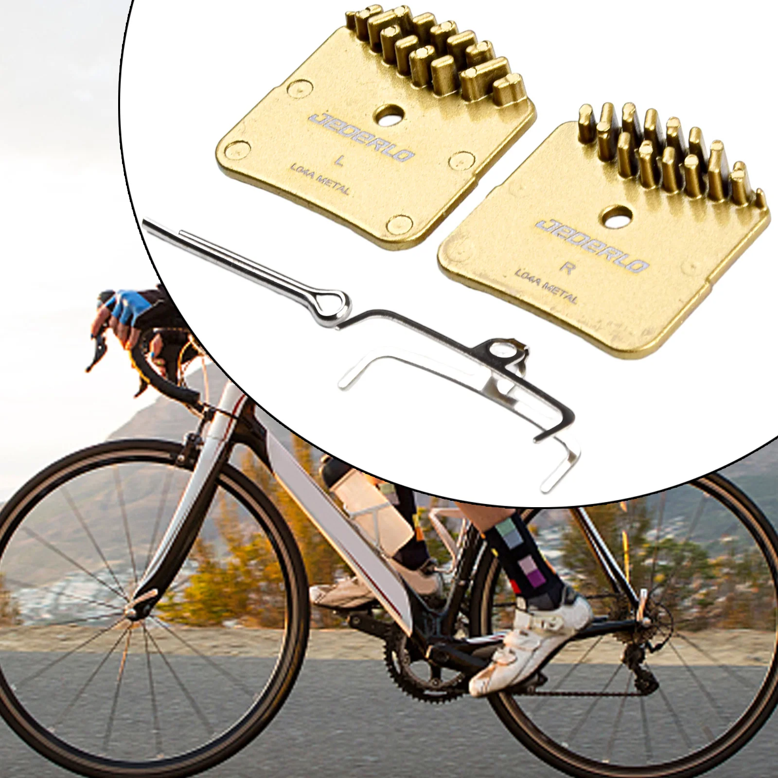 

1 Pair Bicycle Metal Disc Brake Pads Bike Brake Parts For-Shimano BR-R9170 R8070 R7070 RS505 SLX/XT M820 M640 M8020 H03A H03C