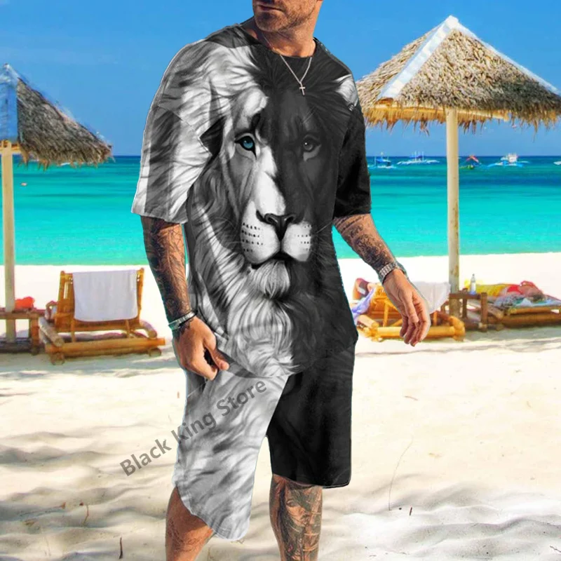 Summer Men Fashion Chinese Style T Shirt 2 Piece Sets 3D Print Beach Wild Tracksuit Suit Casual Short Sleeve Oversized Clothing
Summer Men Fashion Chinese Style T Shirt 2 Piece Sets 3D Print Beach Wild Tracksuit Suit Casual Short Sleeve Oversized Clothing