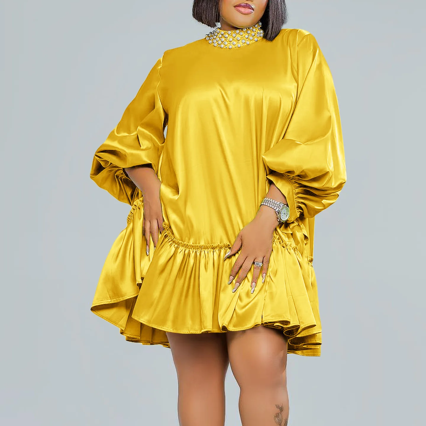 Африканское платье для женщин, Boubou Africa Femme 2023, однотонная одежда Дашики с длинным рукавом, платья из Анкары, женское платье
Африканское платье для женщин, Boubou Africa Femme 2023, однотонная одежда Дашики с длинным рукавом, платья из Анкары, женское платье