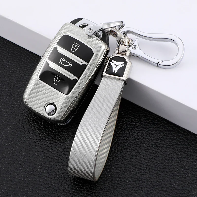TPU Carbon Fiber Car Folding Key Cover Case Bag Holder Keychain for Changan CS75 Eado CS35 Raeton CS15 V3 V5 V7
TPU Carbon Fiber Car Folding Key Cover Case Bag Holder Keychain for Changan CS75 Eado CS35 Raeton CS15 V3 V5 V7