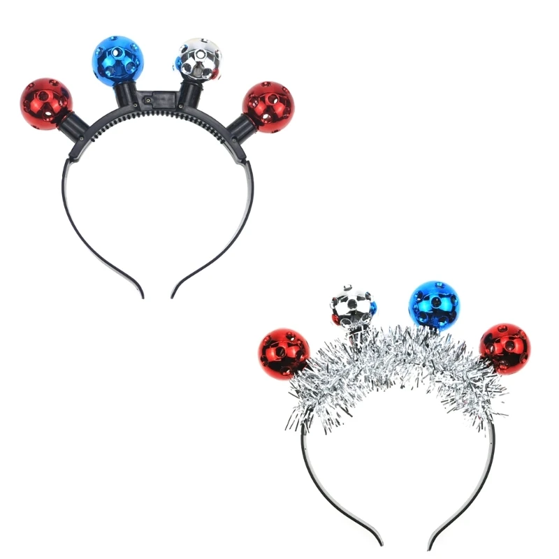 

Punk Ball&Tinsels Shape Headbands Durable Hair Hoop for Adult Teens Girls Dropshipping