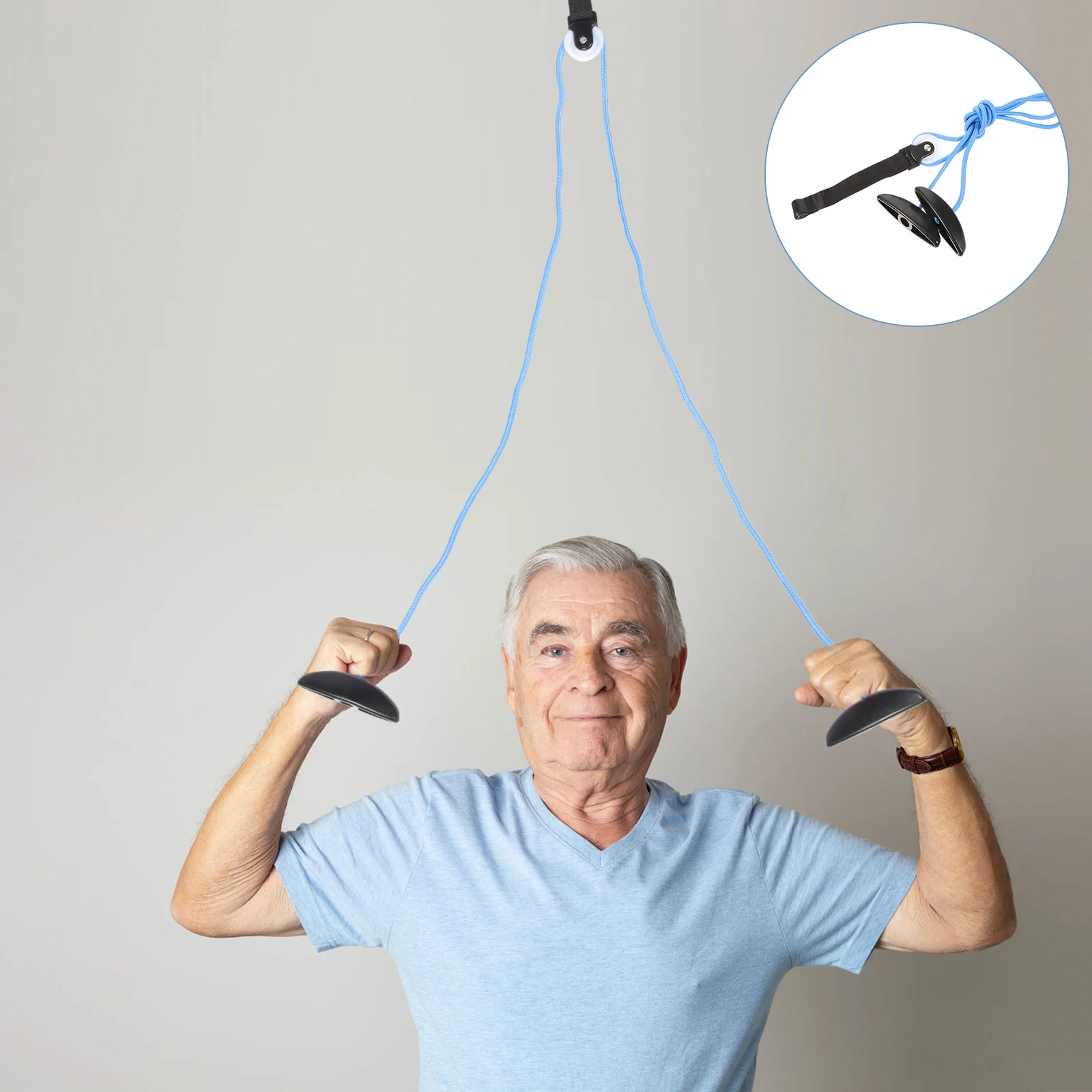 

Convenient Pulley System Portable Shoulder Pulley Household Over the Door Pulley