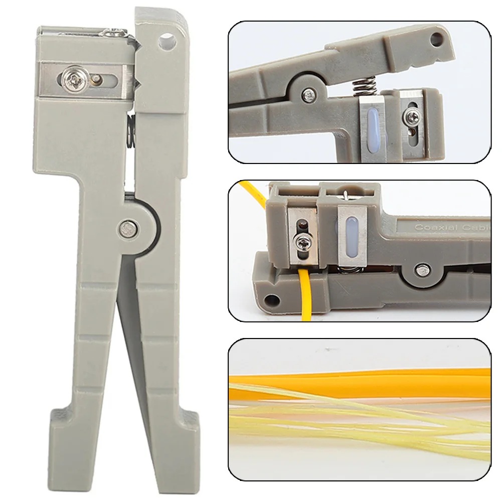 Accessories Adjustable Shield Pliers Hand Tools Coaxial Cable Fiber Optic Stripper Jacket Metal Stripping Tool
Accessories Adjustable Shield Pliers Hand Tools Coaxial Cable Fiber Optic Stripper Jacket Metal Stripping Tool