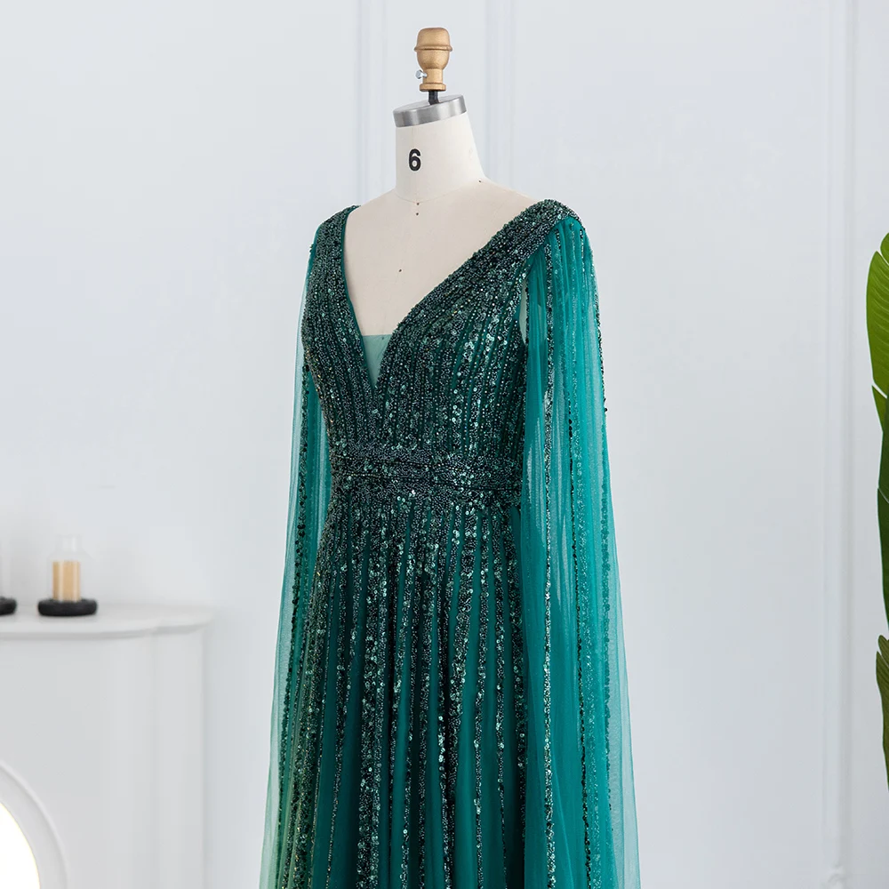 Luxury Blue Dubai Evening Dresses with Cape Sleeve Elegant Arabic Green Nude Prom Gown for Women Wedding Party 25 Mallzona S3767e7cac5f74eacafe553fe91cc3945Q Luxury Blue Dubai Evening Dresses with Cape Sleeve Elegant Arabic Green Nude Prom Gown for Women Wedding Party Mallzona