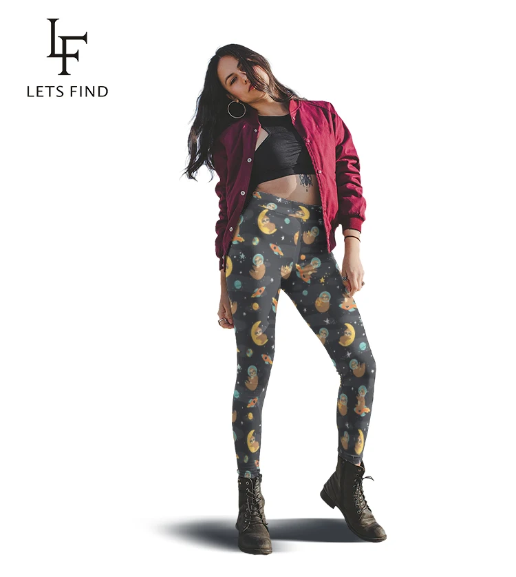 LETSFIND New Women Black Leggings Fashion 3D Cartoon Sloth Digital Printing High Waist Elastic Ankle-Length Leggings
LETSFIND New Women Black Leggings Fashion 3D Cartoon Sloth Digital Printing High Waist Elastic Ankle-Length Leggings