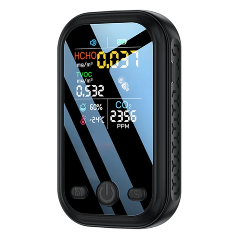 Цифровой тестер температуры и влажности, Датчик качества воздуха, датчик CO2, TVOC, HCHO, детектор CO2 (черный)
Цифровой тестер температуры и влажности, Датчик качества воздуха, датчик CO2, TVOC, HCHO, детектор CO2 (черный)