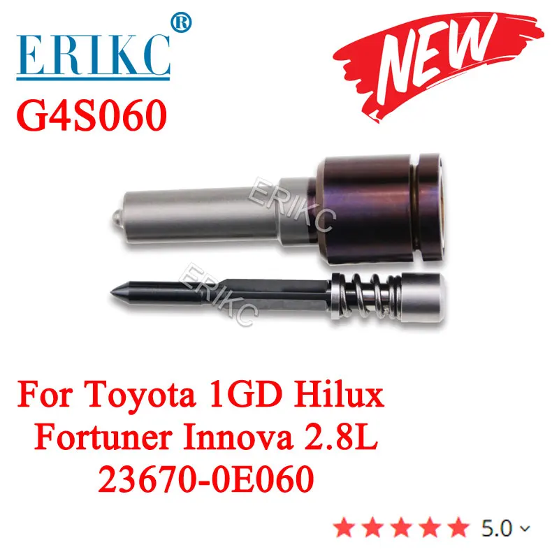 

Piezo Nozzle G4S060 Diesel Fuel Injector g4s060 For Toyota 1GD Hilux Fortuner Innova 2.8L 23670-0E060