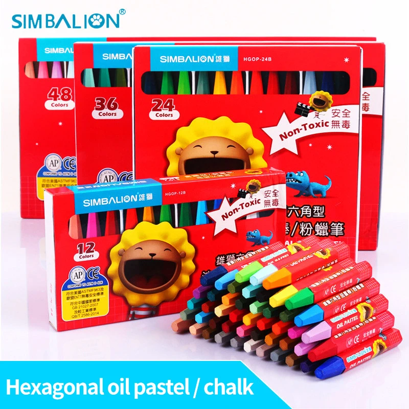 SIMBALION 12/18/24/36/48Colors Hexagonal Oil Pastels DIY Graffiti Oil Painting Stick Box Set School Student Drawing Art Supplies
SIMBALION 12/18/24/36/48Colors Hexagonal Oil Pastels DIY Graffiti Oil Painting Stick Box Set School Student Drawing Art Supplies