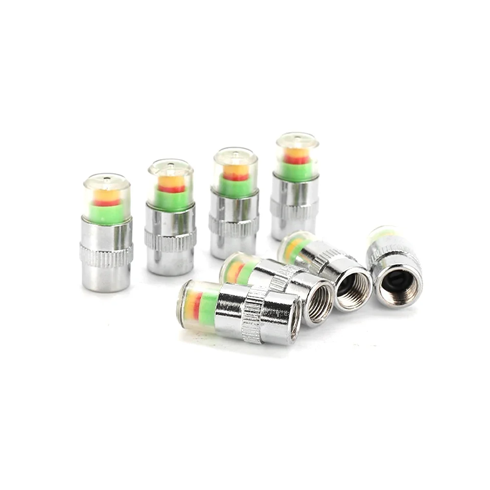 Tire Pressure Indicator Valve W/ Sensor Indicator Monitor System Tire Pressur 3 Color Silver W/Sensor Indicator Durable
Tire Pressure Indicator Valve W/ Sensor Indicator Monitor System Tire Pressur 3 Color Silver W/Sensor Indicator Durable