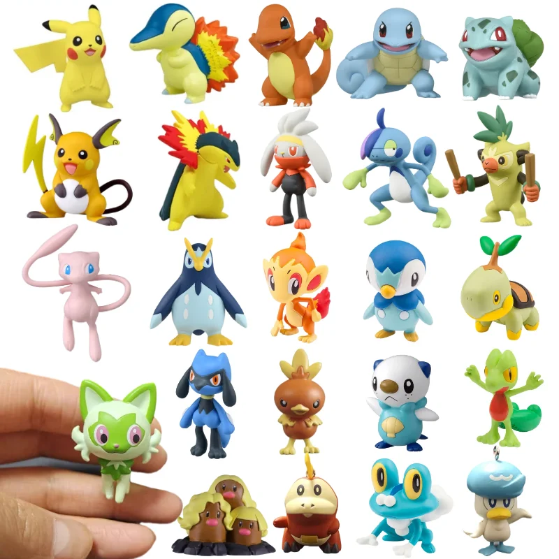 Rare Pokemon Figures Evolutionary Group Sets Exquisite Pocket Model Pikachu 4cm Good Quality Anime Collection Child Gift Toys
Rare Pokemon Figures Evolutionary Group Sets Exquisite Pocket Model Pikachu 4cm Good Quality Anime Collection Child Gift Toys