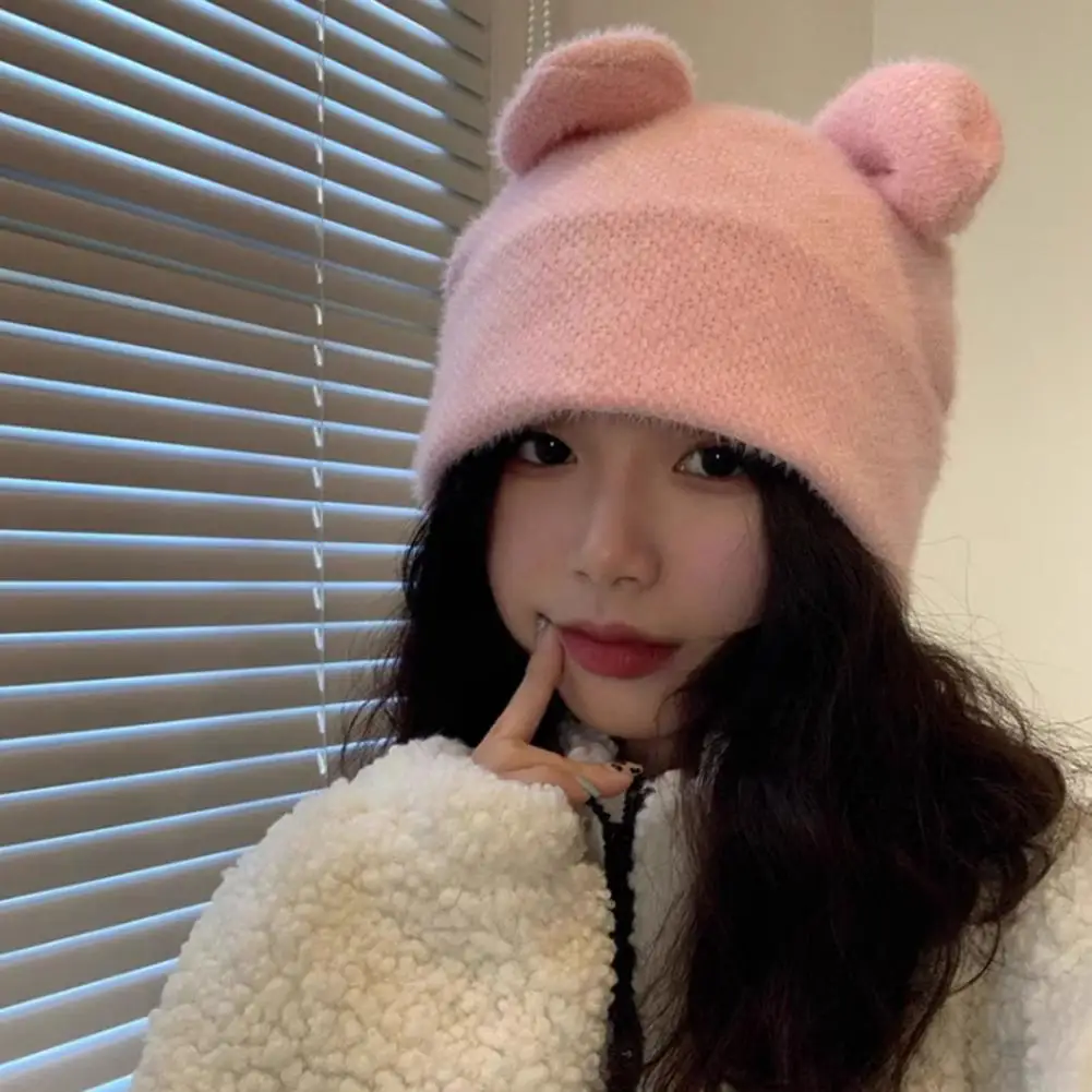 Cute Women Beanie Hat with Rabbit Ears Elastic Solid Color Windproof Cold Prevention Winter Warm Plush Hat
Cute Women Beanie Hat with Rabbit Ears Elastic Solid Color Windproof Cold Prevention Winter Warm Plush Hat