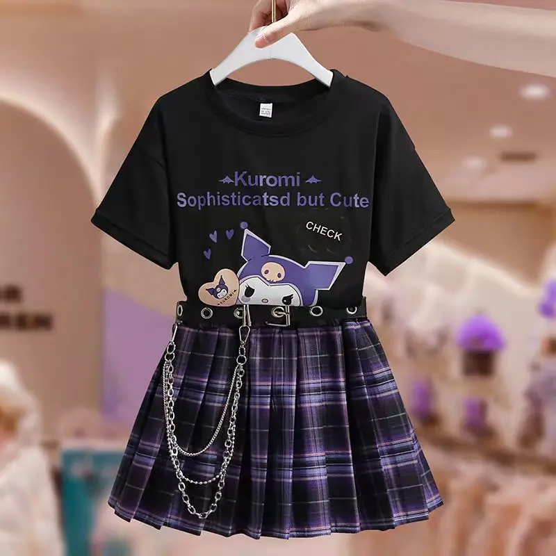 Костюм Sanrio Kuromi с коротким рукавом, футболка, милая форма Jk, юбка, плиссированная юбка для колледжа, модная Подарочная юбка из двух предметов
Костюм Sanrio Kuromi с коротким рукавом, футболка, милая форма Jk, юбка, плиссированная юбка для колледжа, модная Подарочная юбка из двух предметов