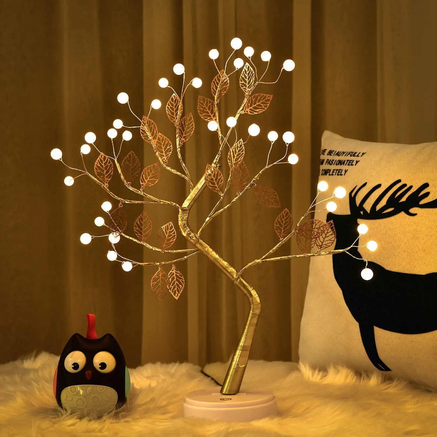 Led Fairy Tree Night Light Christmas Decoration USB/Battery Golden Leaves Table lamp Copper Wire Light for Party Festival
Led Fairy Tree Night Light Christmas Decoration USB/Battery Golden Leaves Table lamp Copper Wire Light for Party Festival