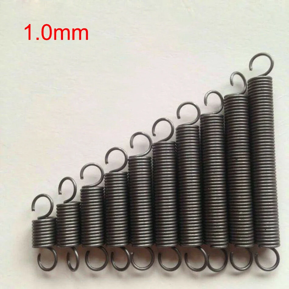 

2pcs Wire Dia. 1.0mm Springs Expansion Expanding Extension Springs Out Dia. 7/8mm L: 110/120/130/140/150/160/170/180/200mm