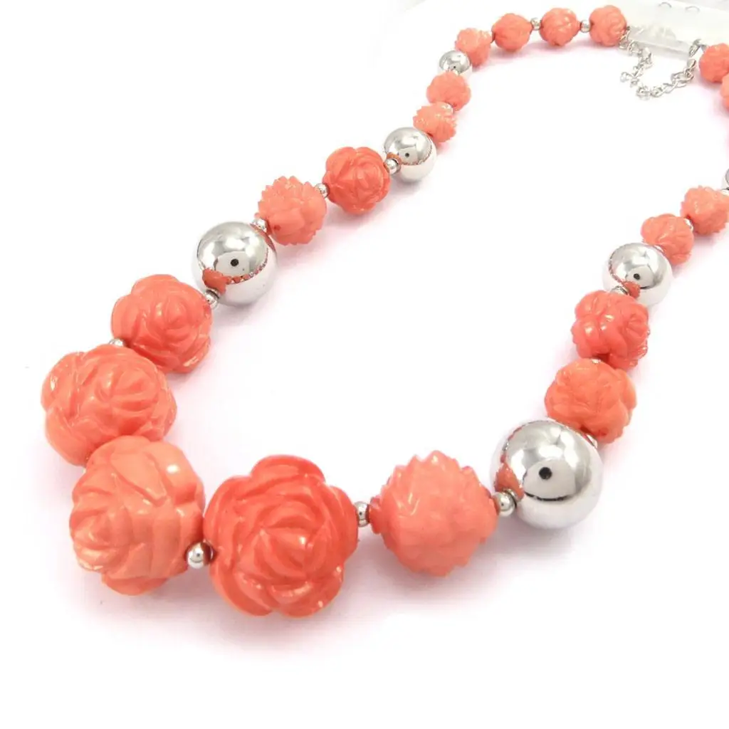 

Les De Lily [J9143] - Designer Necklace cute lady's Women's Beautiful Orange
