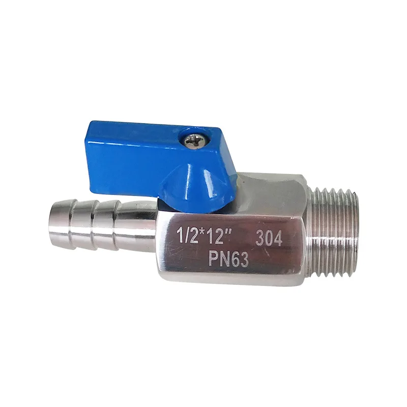 1/8" 1/4" 3/8" 1/2" BSP Male 8 10 12mm Hose Barb Mini Sanitary Ball Valve Homebrew SUS 304 Stainless Steel Blue Hanlde
1/8" 1/4" 3/8" 1/2" BSP Male 8 10 12mm Hose Barb Mini Sanitary Ball Valve Homebrew SUS 304 Stainless Steel Blue Hanlde