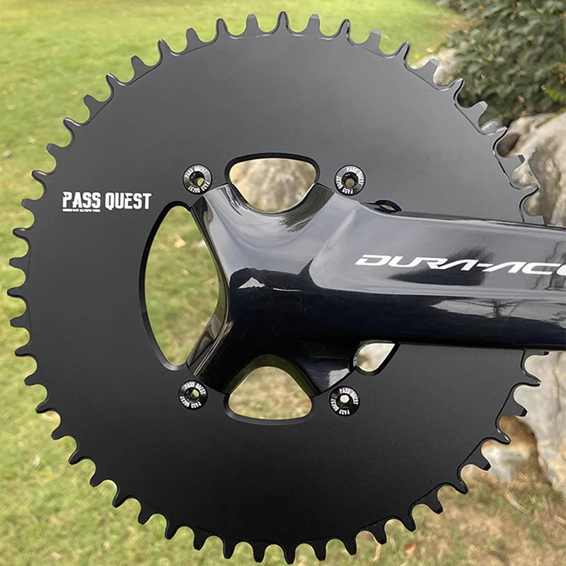 

PASS QUEST Chainring 110 BCD Round for Shimano 105 R7000 R8000 R9100 36 40T 44T 46T 48T 50T 52T 54 56 58T Bike Chainwheel 110bcd