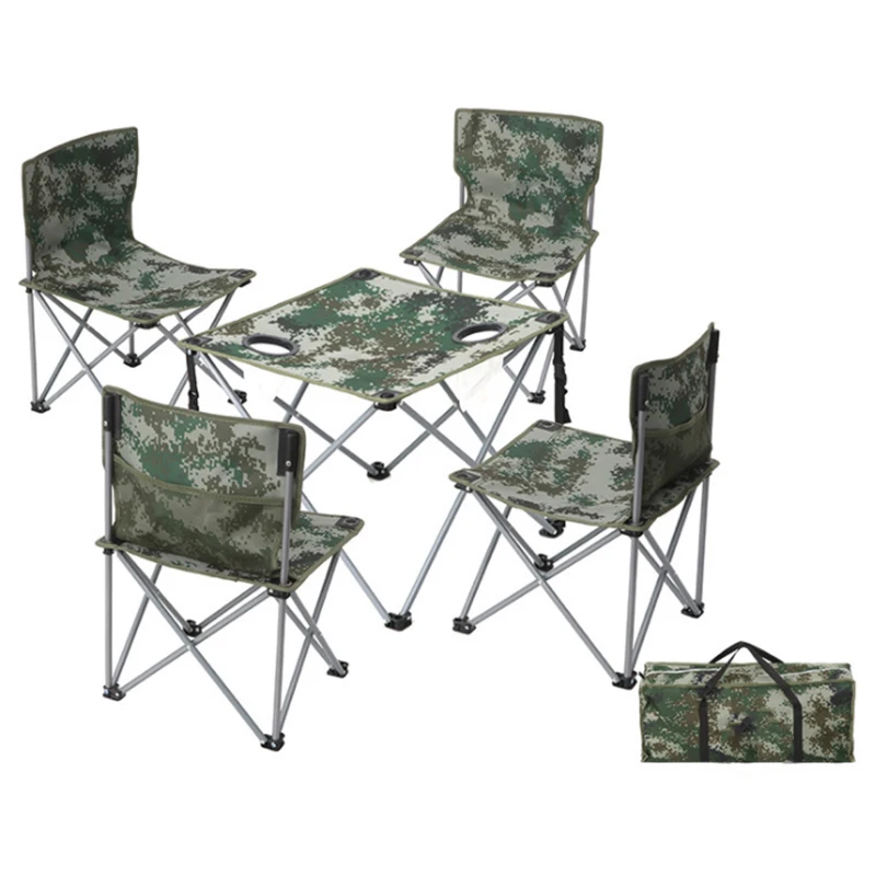 

Modern Style Folding Chairs With Table Attached Folding Tables And Folding 4 Chairs Set For Outdoor