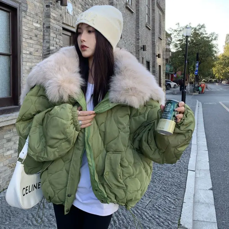 New Fox Fur Imitation Large Lapel Cotton Jacket for Women's Autumn Winter Thick Cotton Coat Design Sense of Niche Cotton Clothes
New Fox Fur Imitation Large Lapel Cotton Jacket for Women's Autumn Winter Thick Cotton Coat Design Sense of Niche Cotton Clothes