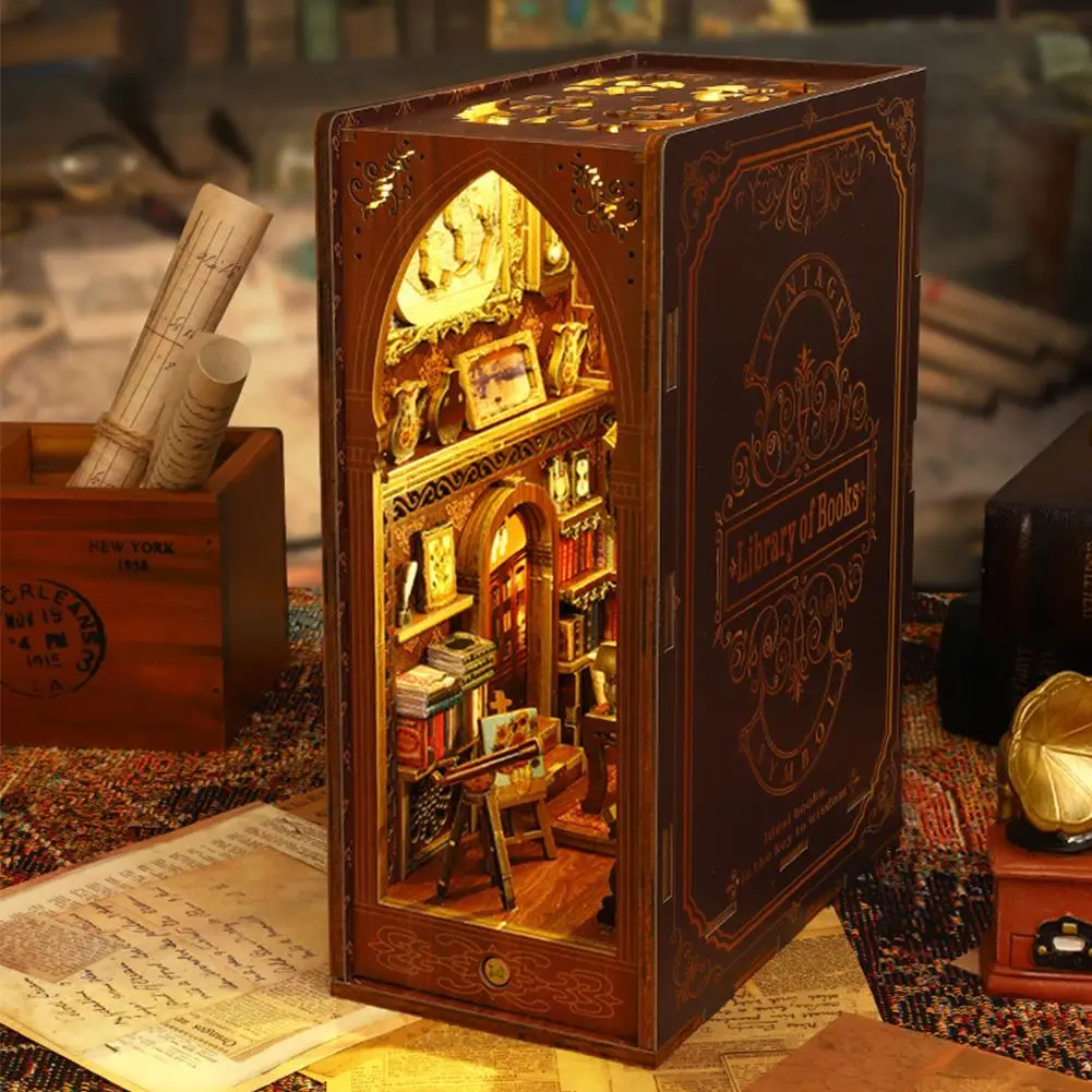 Diy Book Nook Miniature Kit 3d Diorama With Sensor Book Kits Led Shelf Light Insert Bookstore Model L4w9
Diy Book Nook Miniature Kit 3d Diorama With Sensor Book Kits Led Shelf Light Insert Bookstore Model L4w9