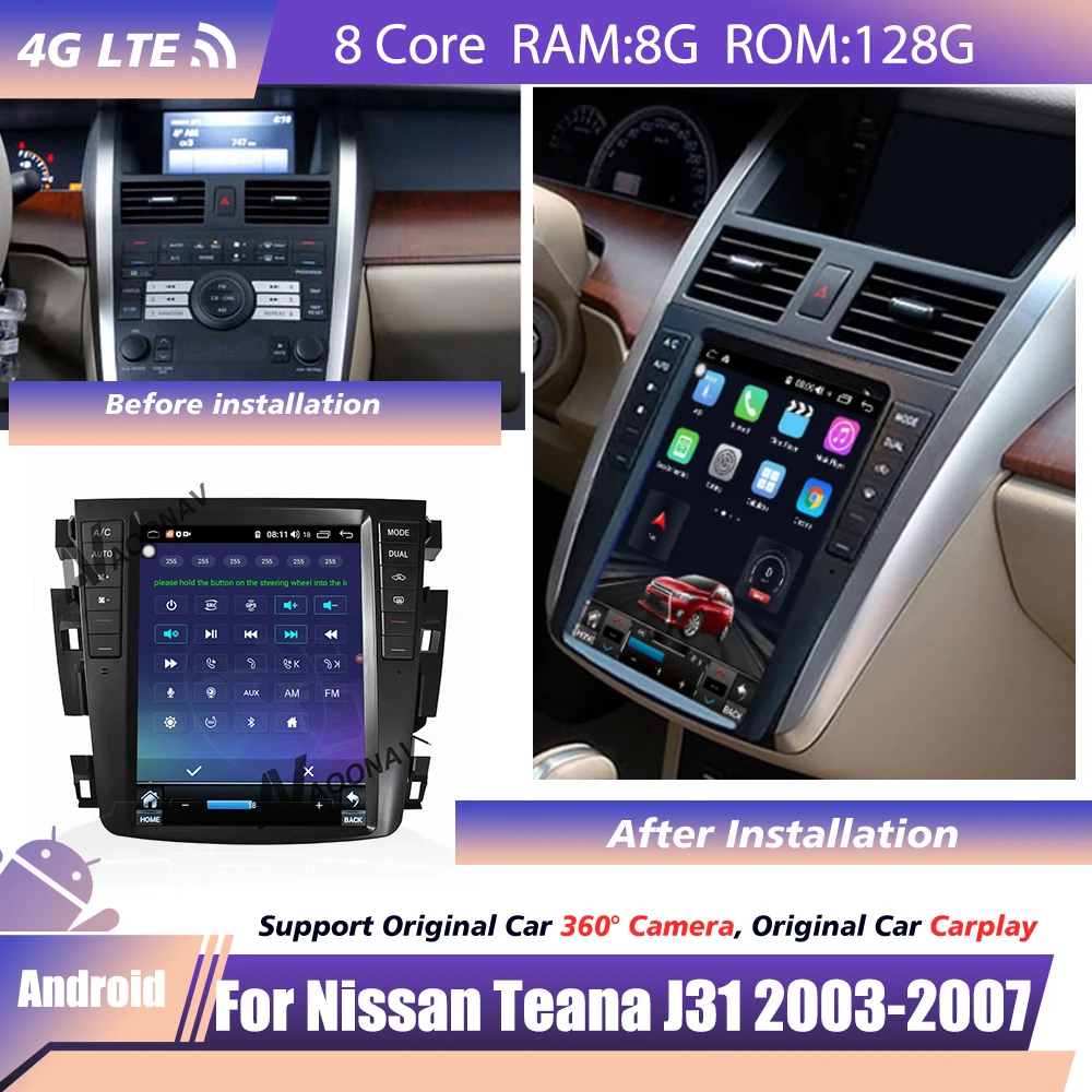 

Android System For Nissan Teana J31 2003 2004 2005 2006 2007 Touch Screen car radio Navigation Recorder Automotive wireless