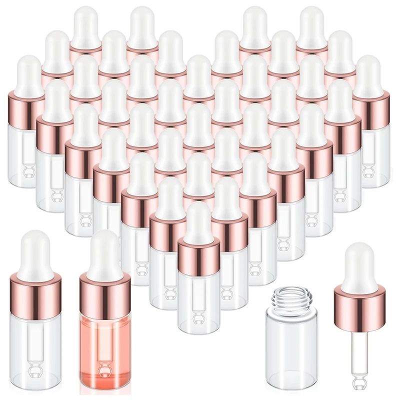 100Pcs Mini Glass Dropper Bottle Clear Essential Oil Dropper Bottles Glass Dropping Sample Containers For Traveling 3Ml Durable
100Pcs Mini Glass Dropper Bottle Clear Essential Oil Dropper Bottles Glass Dropping Sample Containers For Traveling 3Ml Durable