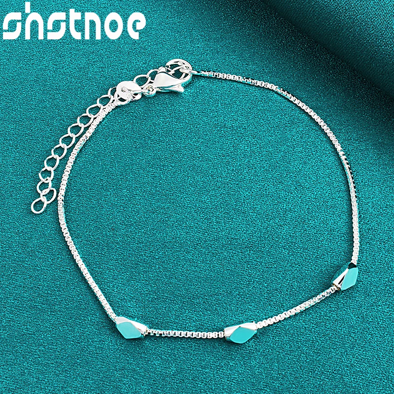 SHSTONE 925 Sterling Silver Three Rhombus Bracelets For Women Men Party Wedding Engagement Bangle Fashion Charm Jewelry Gifts
SHSTONE 925 Sterling Silver Three Rhombus Bracelets For Women Men Party Wedding Engagement Bangle Fashion Charm Jewelry Gifts