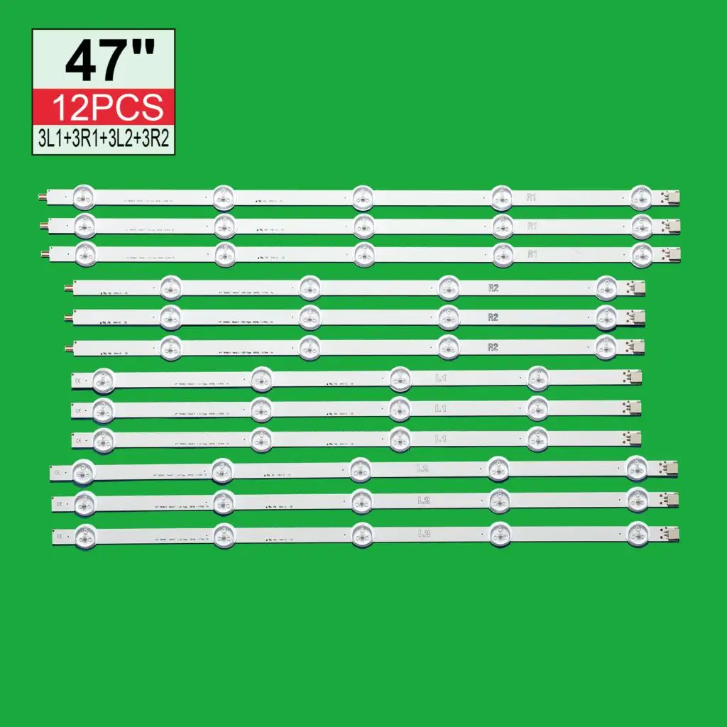 (New original) Kit 12 PCS LED backlight strip for LIG 47LN 47LA620S 47LN5400 6916L-1174A 6916L-1175A 6916L-1176A 6916L-1177A
(New original) Kit 12 PCS LED backlight strip for LIG 47LN 47LA620S 47LN5400 6916L-1174A 6916L-1175A 6916L-1176A 6916L-1177A
