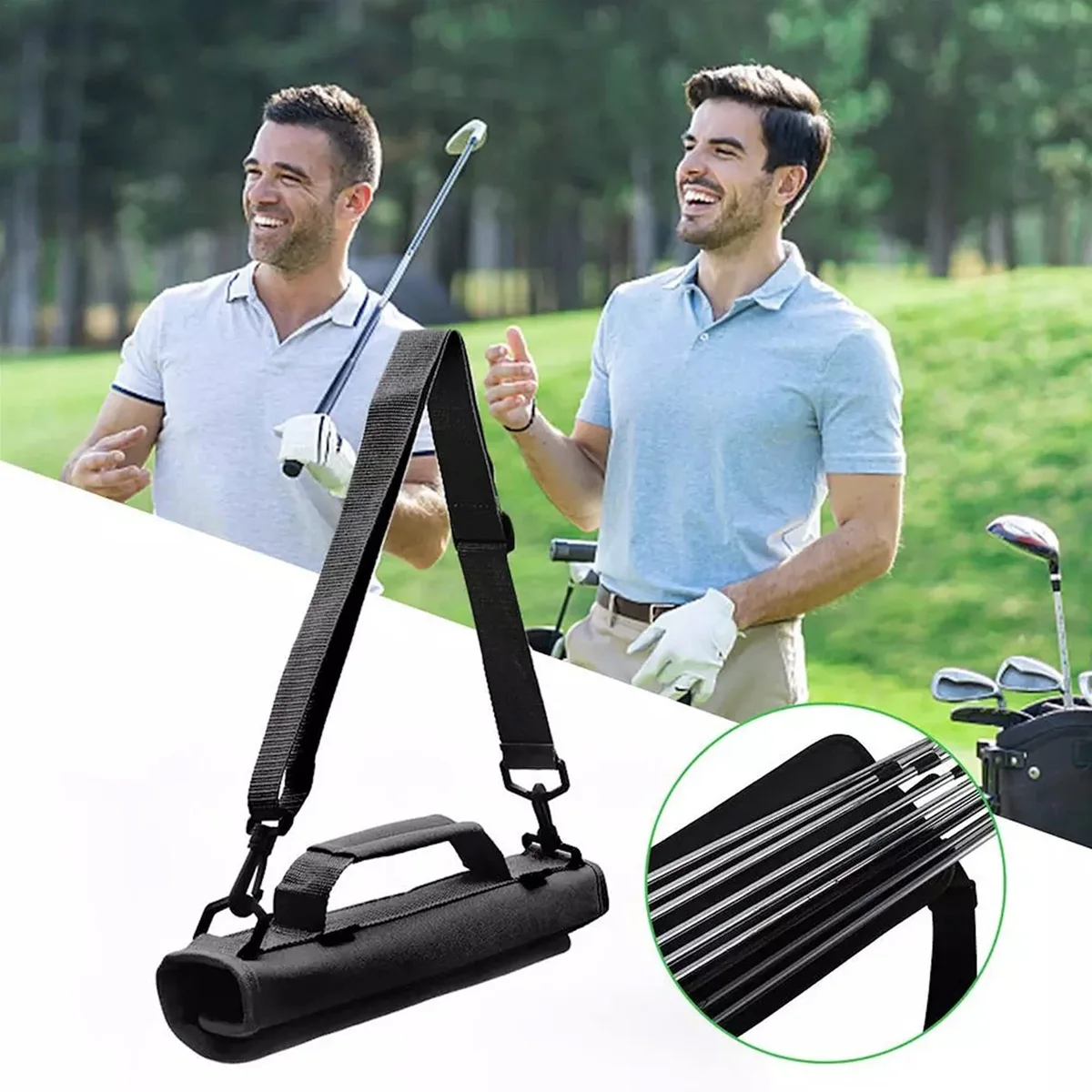 Mini Lightweight Nylon Golf Club Carrier Bag Portable Golf Club Bag Handheld Club Bag Grip Type Practice Bag Golf Straps Bag
Mini Lightweight Nylon Golf Club Carrier Bag Portable Golf Club Bag Handheld Club Bag Grip Type Practice Bag Golf Straps Bag