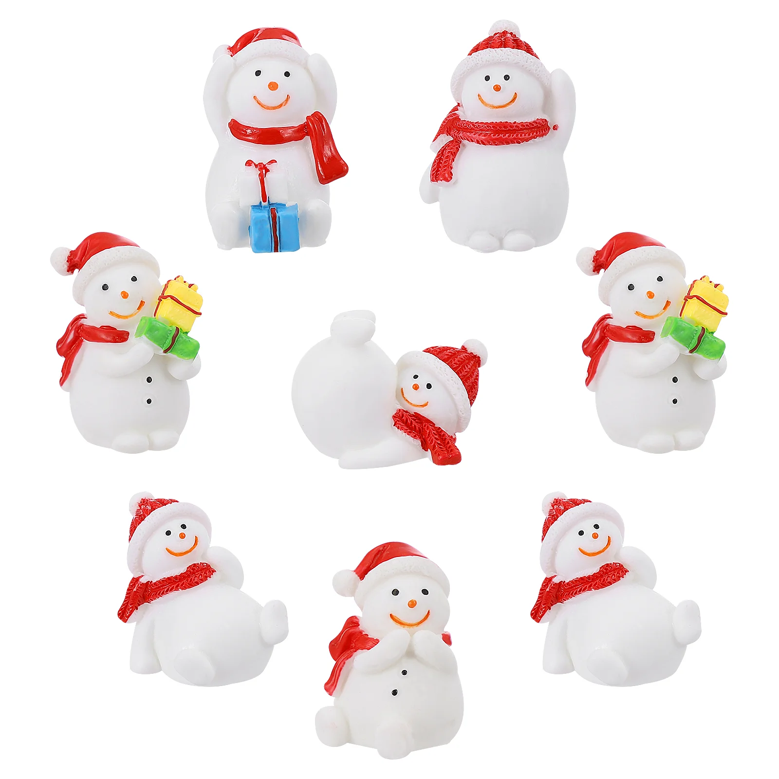 Snowman Figure, Christmas Snowman Landscape Dolls Ornament DIY Resin for Christmas Tree Hanging Cake Keychain Decor 8pcs 
Snowman Figure, Christmas Snowman Landscape Dolls Ornament DIY Resin for Christmas Tree Hanging Cake Keychain Decor 8pcs