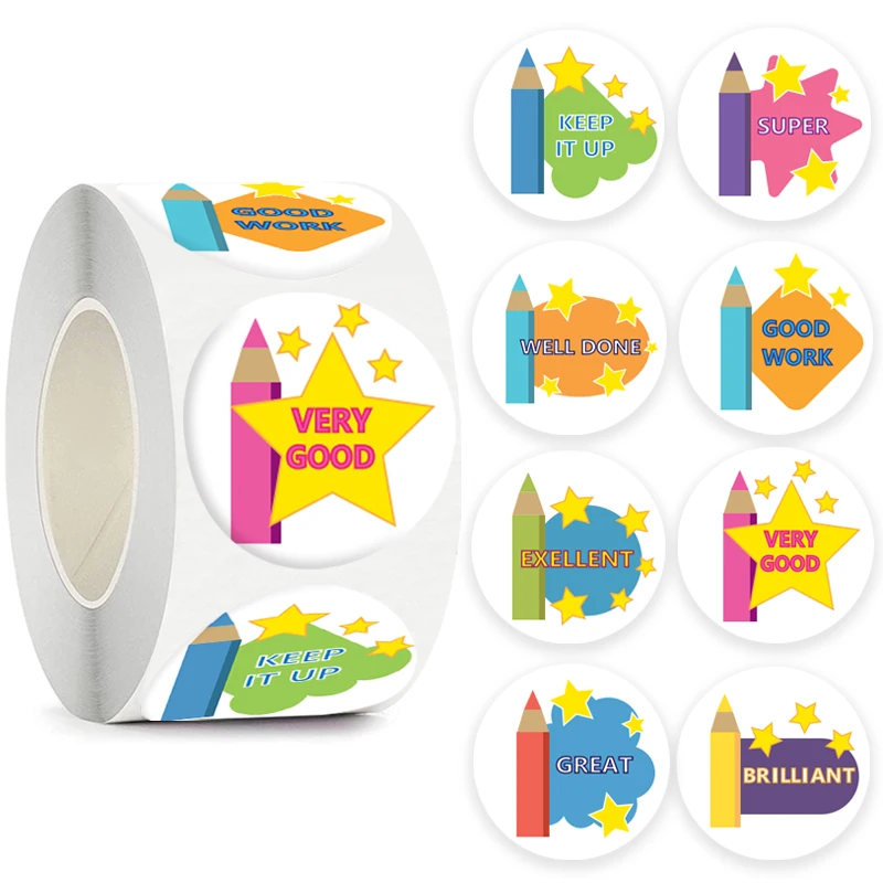 500pcs Cute Pencil Reward Sticker for Kids With Star Pattern Classroom Teacher Supplies Kawaii Motivational Children Sticker
500pcs Cute Pencil Reward Sticker for Kids With Star Pattern Classroom Teacher Supplies Kawaii Motivational Children Sticker