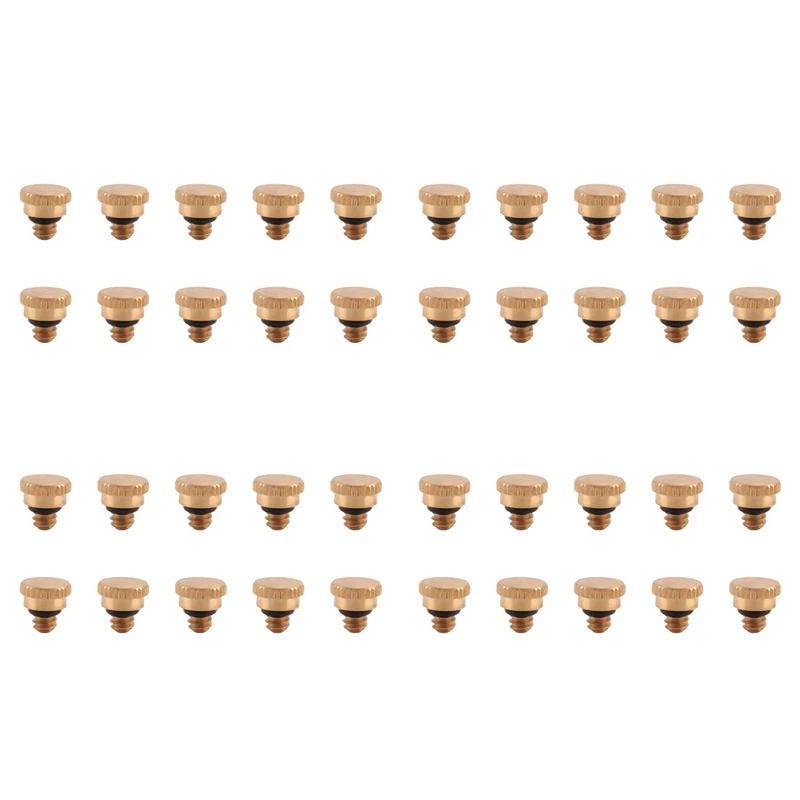 40PCS 10/24 Screw Thread Brass Misting Nozzle Plug Low Pressure Atomizing Mist Nozzle For Outdoor Cooling System
40PCS 10/24 Screw Thread Brass Misting Nozzle Plug Low Pressure Atomizing Mist Nozzle For Outdoor Cooling System