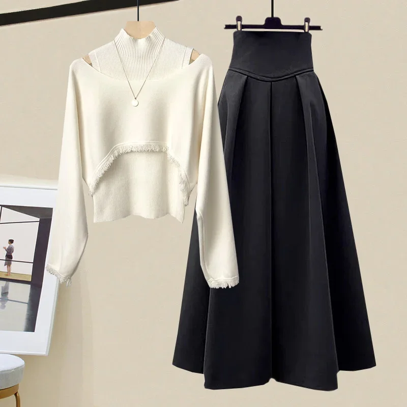 Women's Outfits 2023 Spring Autumn New Style Wear Design Sense Knitted Slim Tank Top Versatile Half Skirt Three Piece Suit Trend
Women's Outfits 2023 Spring Autumn New Style Wear Design Sense Knitted Slim Tank Top Versatile Half Skirt Three Piece Suit Trend