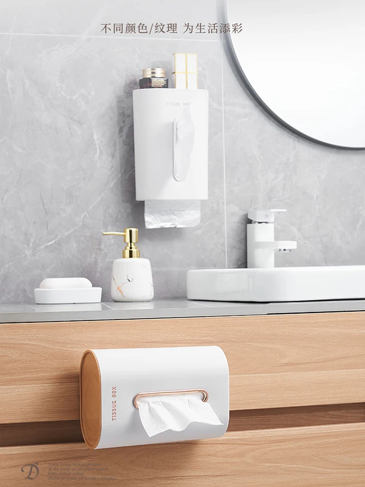 

Toilet tissue box wall-mounted paper household toilet tissue napkin box tissue storage
