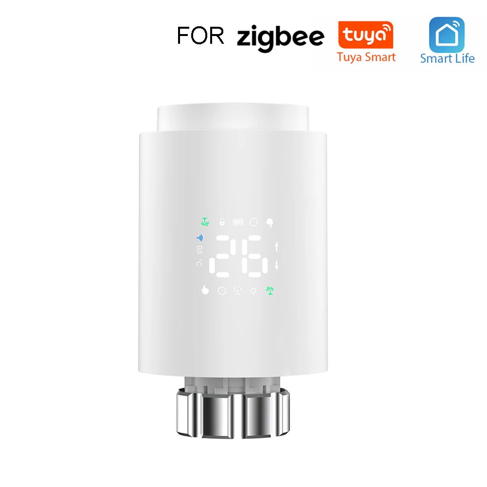 Thermostatic Valve Compatible With Tuya Smart Radiator Actuator TRV Programmable Thermostatic Floor Heating Cooling Vents
Thermostatic Valve Compatible With Tuya Smart Radiator Actuator TRV Programmable Thermostatic Floor Heating Cooling Vents