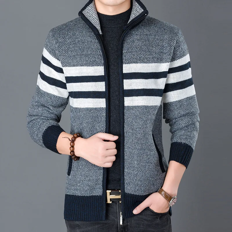 Men's Winter Thick Sweatercoat Fleece Jacket Long Sleeve Cardigan Male Warm Pullover Quality Slim Knitted Sweaters Outwear Coats
Men's Winter Thick Sweatercoat Fleece Jacket Long Sleeve Cardigan Male Warm Pullover Quality Slim Knitted Sweaters Outwear Coats