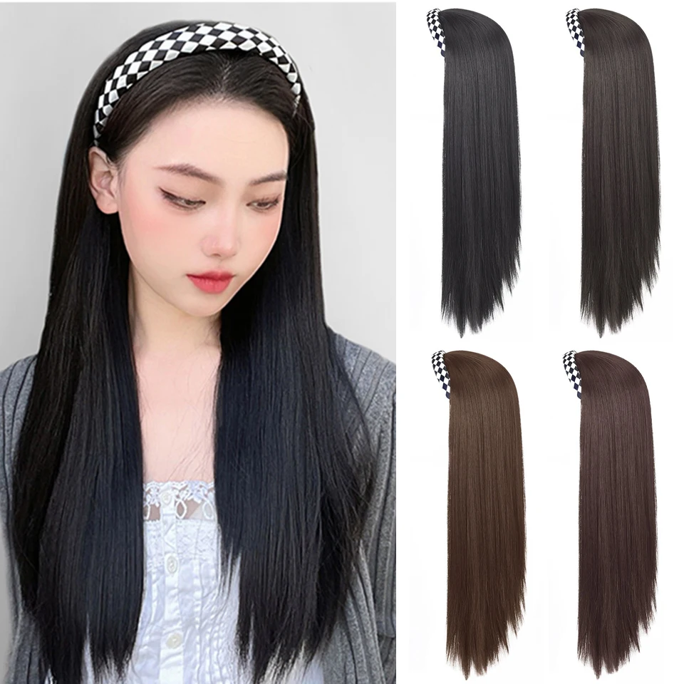 BeautyEnter Black and white check hair hoop Headband Wigs For Black Women Straight Synthetic Silky Hair Wigs For Daily Party Use
BeautyEnter Black and white check hair hoop Headband Wigs For Black Women Straight Synthetic Silky Hair Wigs For Daily Party Use