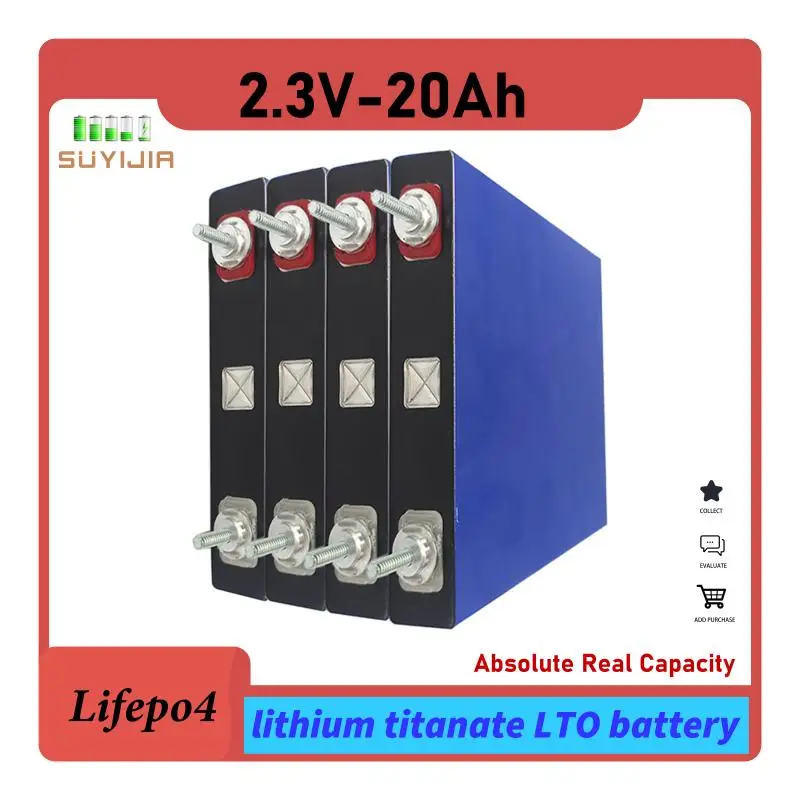 Lifepo4 2.3V 20Ah Lithium Iron Phosphate LTO Rechargeable Power Battery 20A Suitable for Motorcycle Motor Battery Retrofit Stud
Lifepo4 2.3V 20Ah Lithium Iron Phosphate LTO Rechargeable Power Battery 20A Suitable for Motorcycle Motor Battery Retrofit Stud