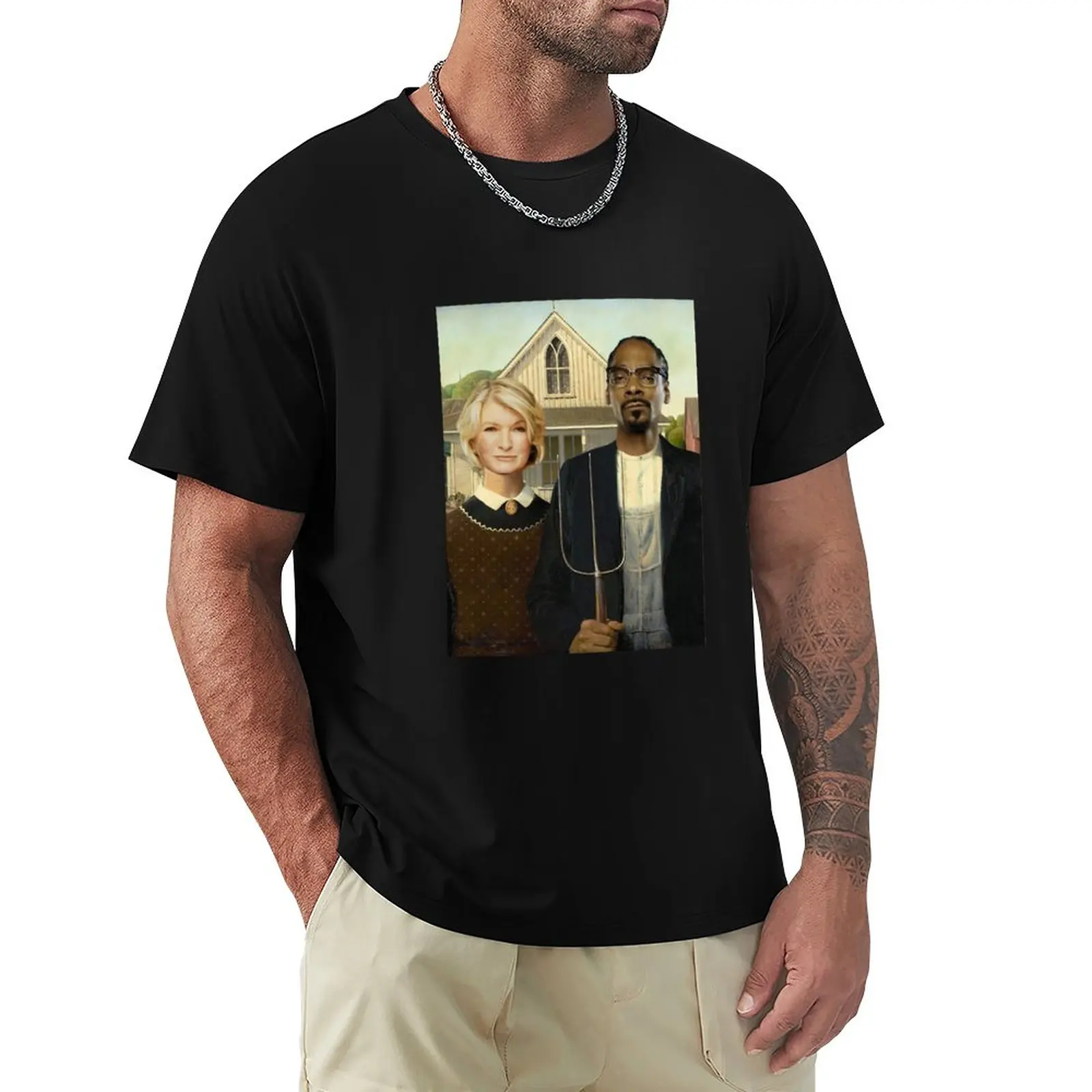 Snoop Martha American Gothic T-Shirt man clothes summer clothes plain t-shirt hippie clothes men t shirts
Snoop Martha American Gothic T-Shirt man clothes summer clothes plain t-shirt hippie clothes men t shirts
