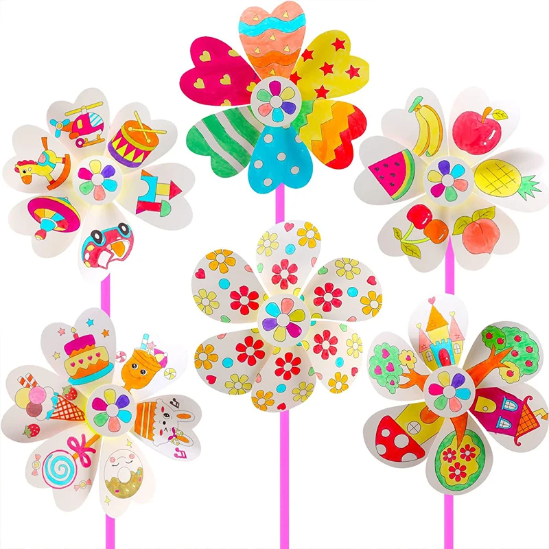 Blank Coloring Windmill Toy Creative Handmade Art Painting Windmills DIY Graffiti Windmill Crafts for Kids Gifts Drawing Toys
Blank Coloring Windmill Toy Creative Handmade Art Painting Windmills DIY Graffiti Windmill Crafts for Kids Gifts Drawing Toys