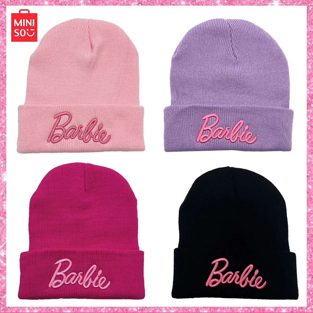 New Miniso Pink Barbie Letters Embroidered Woolen Knit Cap Outdoor Men and Women Autumn and Winter Warm Cap Christmas Gift
New Miniso Pink Barbie Letters Embroidered Woolen Knit Cap Outdoor Men and Women Autumn and Winter Warm Cap Christmas Gift