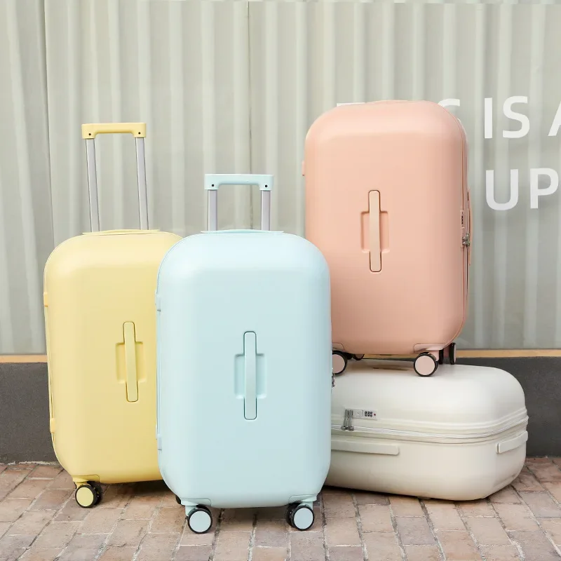 

New Design Rolling Luggage Travel Suitcase Fresh Color Scheme Trunk Large Capacity Suitcases Silent Universal Wheel Luggage