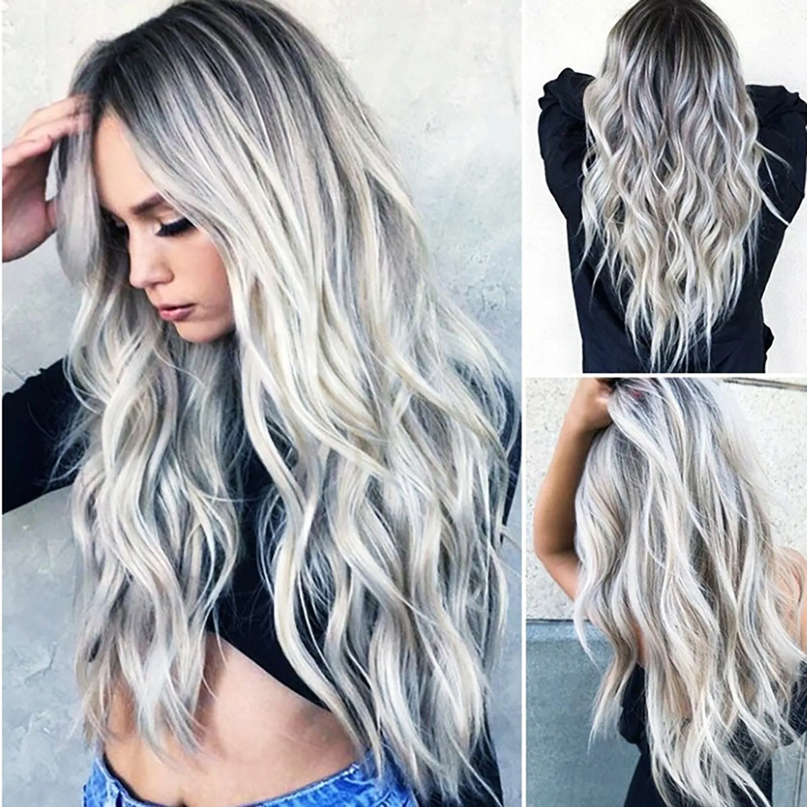 Wig with Bangs Long Natural Wavy Synthetic Wigs for Women Heat Resistant Fiber Wigs for Women Natural
Wig with Bangs Long Natural Wavy Synthetic Wigs for Women Heat Resistant Fiber Wigs for Women Natural