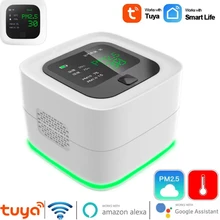 Tuya WiFi Smart Air Quality Analyzer Sensor PM2.5 PM10 Temperature Monitoring With LCD Display 6in1 Smart Home Gas Detector
Tuya WiFi Smart Air Quality Analyzer Sensor PM2.5 PM10 Temperature Monitoring With LCD Display 6in1 Smart Home Gas Detector