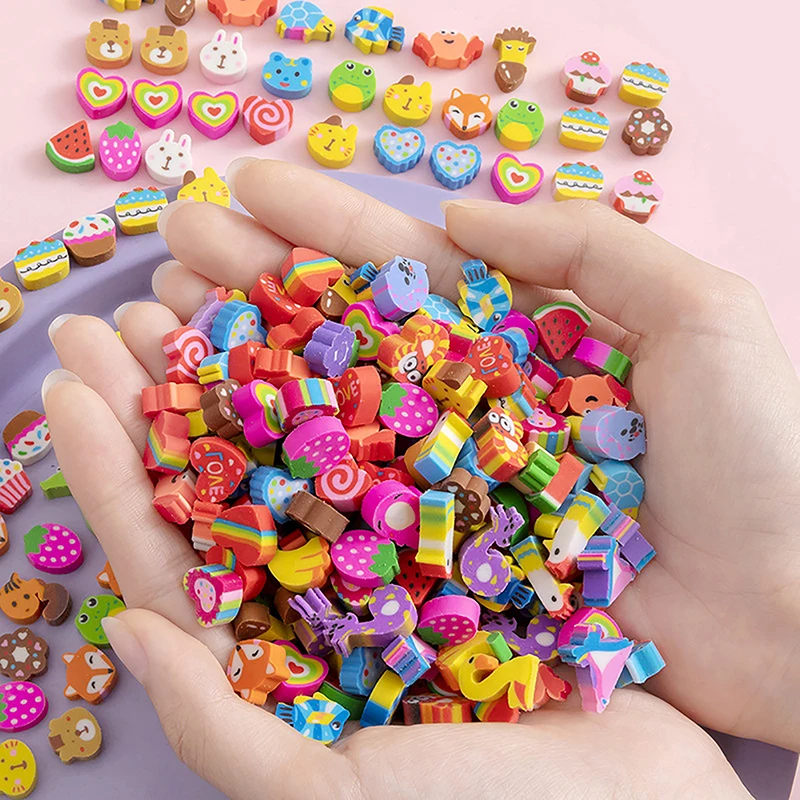 50Pcs/bag Kawaii Eraser Creative Cartoon Mini Pencil Rubber Animal Fruit Christmas Erasers For Kids School Stationery Supplies
50Pcs/bag Kawaii Eraser Creative Cartoon Mini Pencil Rubber Animal Fruit Christmas Erasers For Kids School Stationery Supplies