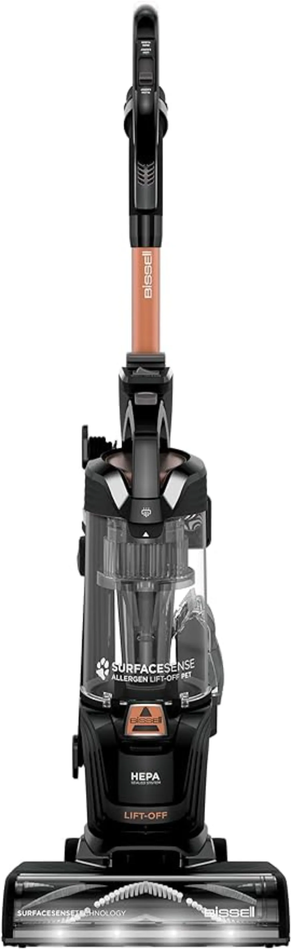 

BISSELL SurfaceSense Allergen Lift-Off Pet Upright Vacuum, with Tangle-Free Multi-Surface Brush Roll, LED Headlights, & Lift-Off