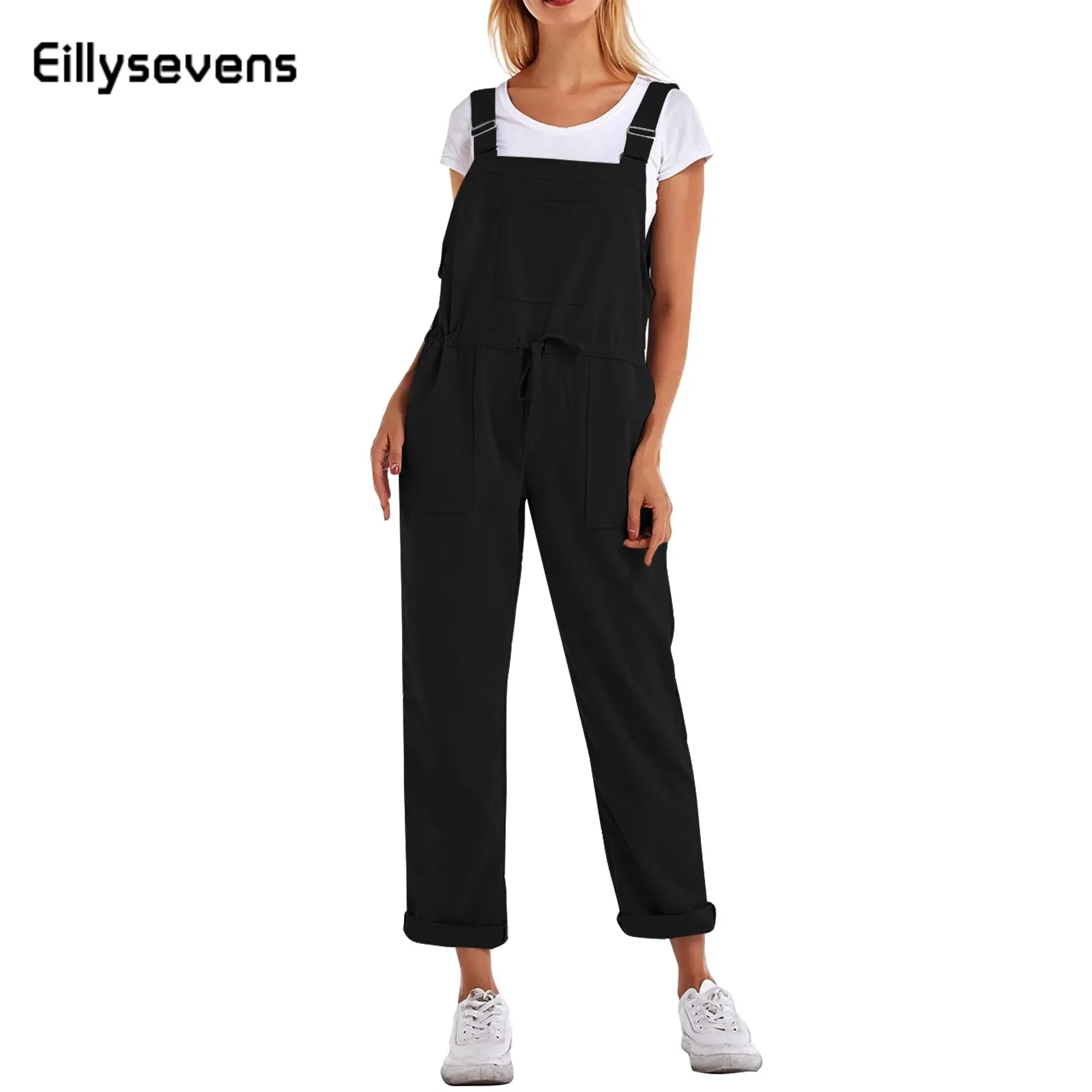 Женский однотонный Свободный комбинезон без рукавов, из хлопка и льна, с широкими штанинами и карманами, повседневные слитные брюки до щиколотки
Женский однотонный Свободный комбинезон без рукавов, из хлопка и льна, с широкими штанинами и карманами, повседневные слитные брюки до щиколотки