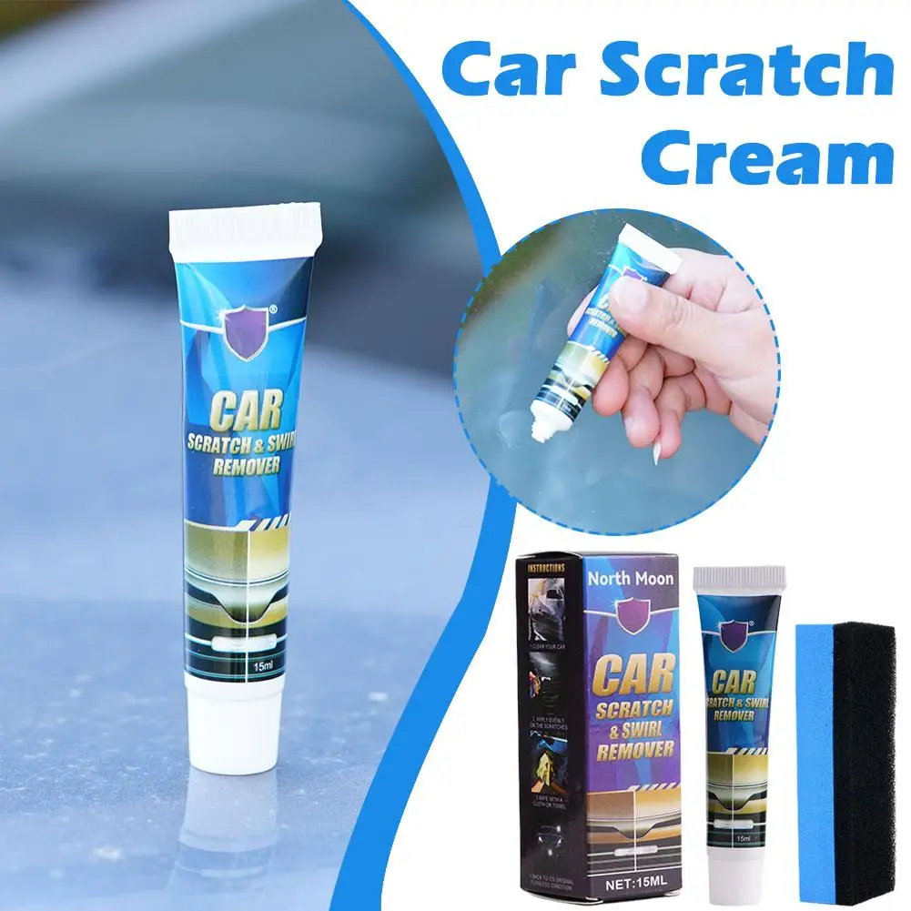 

15ml Car Scratch Repair Paste Car Polish Scratch Remover Car Paint Scratch Repair Cleaning Kit For Various Surfaces T9c8