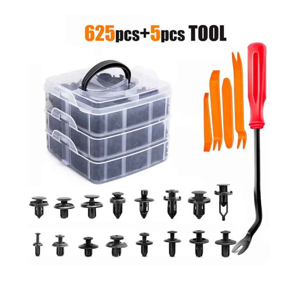 Mixed Auto Fastener Clip Car Body Push Retainer Pin Rivet Bumper Door Trim Panel Retainer Fastener Kit with Box Car Accessories
Mixed Auto Fastener Clip Car Body Push Retainer Pin Rivet Bumper Door Trim Panel Retainer Fastener Kit with Box Car Accessories